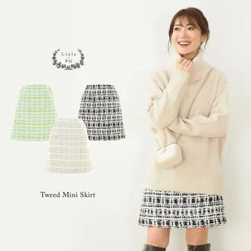 트위드 미니 스커트 Liala x PG lpg641-1511 [ 1 ]