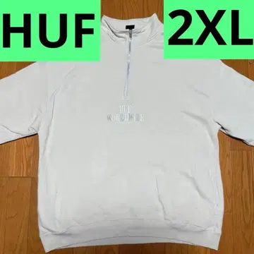 HUF 하프 지퍼 트레이닝복 XXL 크림