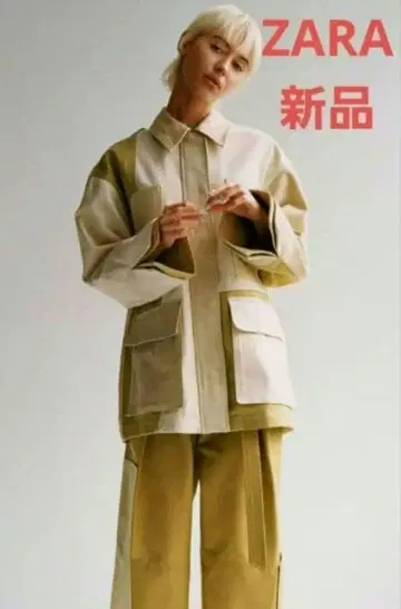 새상품 ZARA 패치워크 자켓 데님 자켓 블루종 점퍼