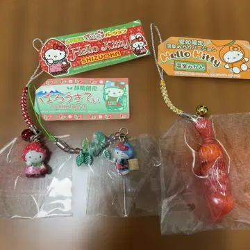 지역 한정 키티 스트랩 시즈오카 가마고리 한정품 3종 세트