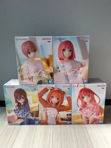 5등분의 신부 Relaxtime 피규어 5개 세트