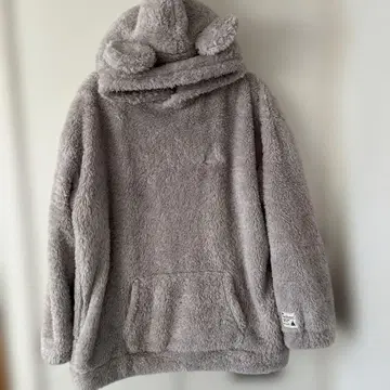 도쿄 디즈니 리조트 모코모코 플리스 후드티 그레이 L