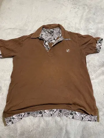 [ 구제 의류 ] ROCKET'S 브라운 피케 셔츠 M