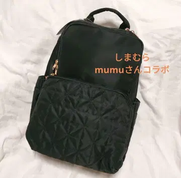 시마무라 MUMU&CO. 콜라보 마더백 블랙 백팩