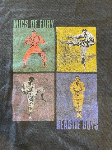 BEASTIE BOYS 초레어 90s vintage 가라테 T셔츠 XL