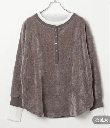 [ 미사용 새상품 ] LEPSIM 도킹 헨리 풀오버 그레이