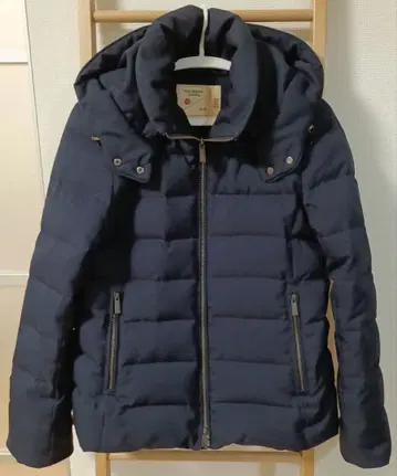 나노 유니버스 니시카와 다운 네이비 다운 자켓 후드 부착