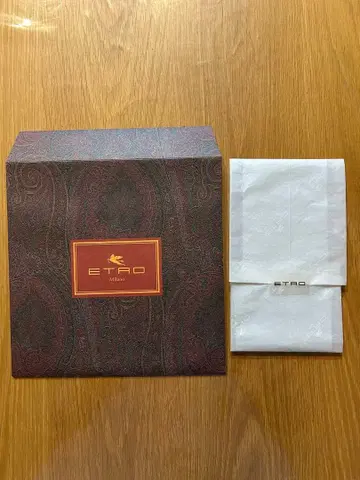 ETRO 페이즐리 무늬 실크 포켓 치프