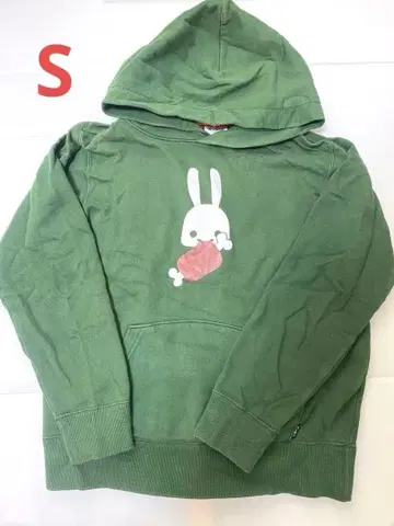 CUNE 토끼 프린트 후드티 S사이즈