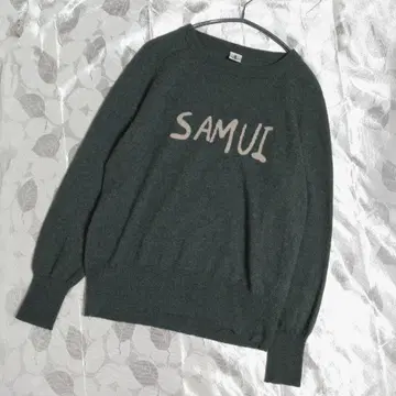 LOISIR TORAKENOBONBON 긴팔 니트 고양이 울 100%