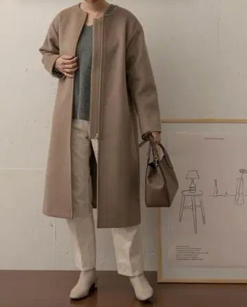 URBAN RESEARCH DOORS 노카라 울 코트