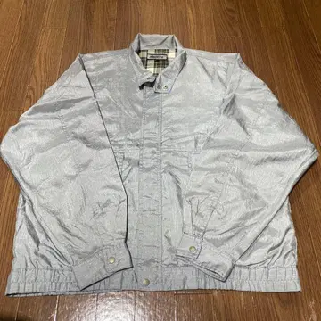 90s 실버 해링턴 자켓 구제 의류 크롭 스트릿 시크 L 구제 의류