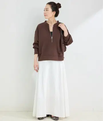 베이직 스톡 워셔블 / 쭈리 하프 지퍼 풀오버