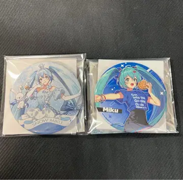 하츠네 미쿠 유키 미쿠 GIGO 캔뱃지