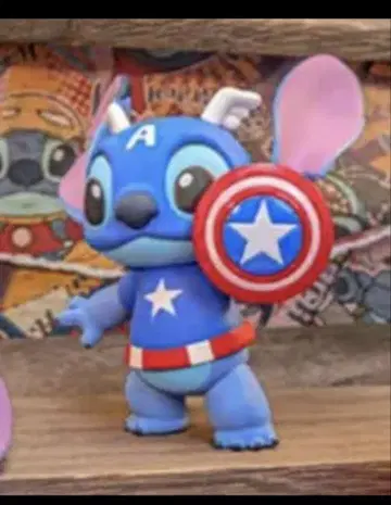 스티치 MARVEL 피규어 캡틴 아메리카