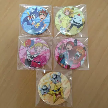 디지몬 크로스워즈 25주년 캔뱃지 5종