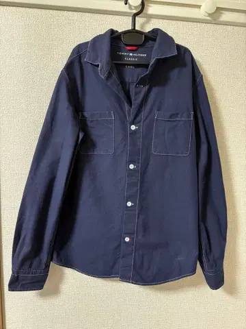 TOMMY HILFIGER 네이비 셔츠