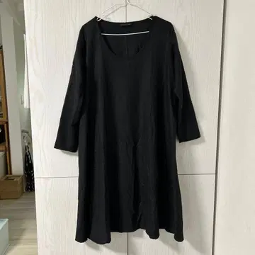 mizuiro-ind 울 긴팔 원피스 짙은 그레이