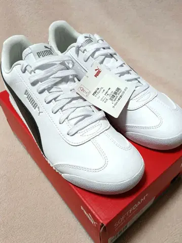 [미사용 새상품] PUMA turinoFSL 27cm 화이트/블랙