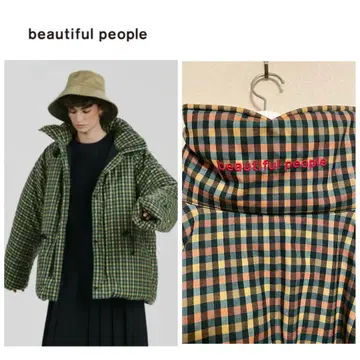기간 한정 가격 인하 중 beautiful people 체크 다운 코트