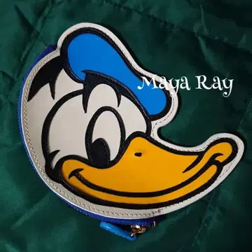 도날드 파우치 지갑 소가죽 디즈니 리조트 가죽