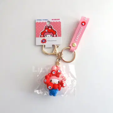 오사카 만박 미야쿠미야쿠 마이멜로디 입체 마스코트 스트랩 산리오