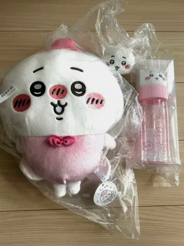 새상품 치이카와 (먼작귀) 봉제 인형, 얼굴 마이 보틀 세트