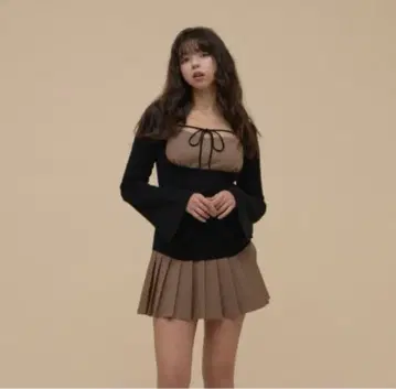 andmary Gisele 니트 세트업 브라운 M