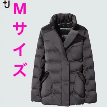 유니클로 다운 자켓 +J 질 샌더 jil sander 브라운 M