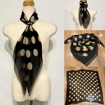 MARGARET HOWELL 마가렛호웰 실크 도트 대형 스카프