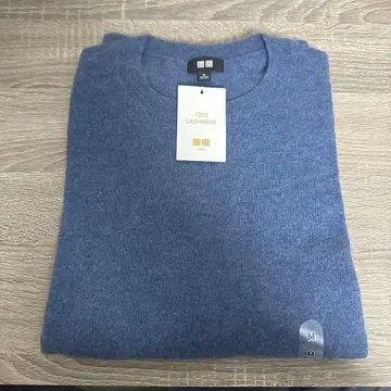 2025년 가을 신작 UNIQLO 캐시미어 크루넥 스웨터 M 블루