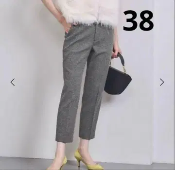 2024 유나이티드 애로우즈 라이트 트위드 슬림 팬츠 블랙 38 새상품급