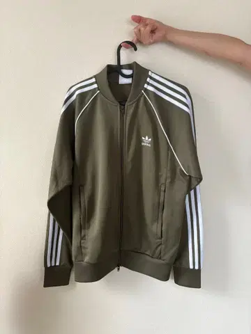 adidas 올리브 집업 저지