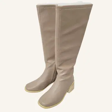 M(23.5) 새상품 OLIVE des OLIVE 롱 부츠 베이지