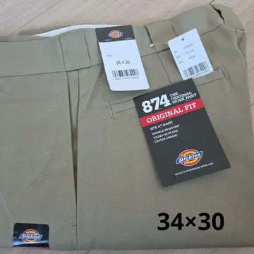 [ 미사용 새상품 ] 디키즈 874 34x30 워크 팬츠 BEIGE