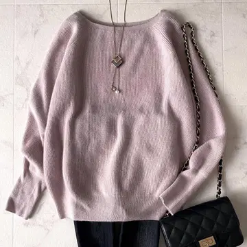 컨디션 최상 윔 가젯 세탁 가능한 캐시미어 100% 부드러운 보트넥 니트