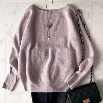 컨디션 최상 윔 가젯 세탁 가능한 캐시미어 100% 부드러운 보트넥 니트