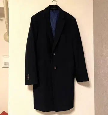 싱글 브레스 체스터 코트