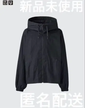 유니클로 후데트 블루종 후드 부착 블랙 유니클로 U 남녀 공용