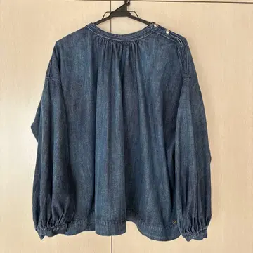 45R 인디고 몽쁘띠 데님 블라우스