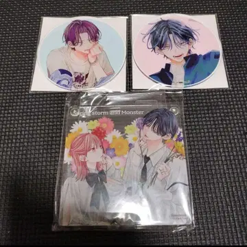 봄의 폭풍과 몬스터 아크릴 코스터 3종