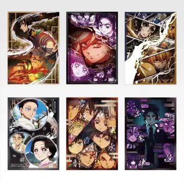 제일복권 귀멸의 칼날 D상 클리어 포스터 전 6종 세트