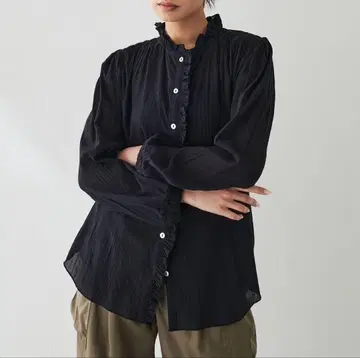 Whim Gazette 프릴 개더 블라우스