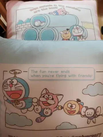 도라에몽 쿠션 후지코 F 후지오 90주년 2종