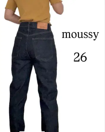 moussy 스트레이트 데님 26 사이즈