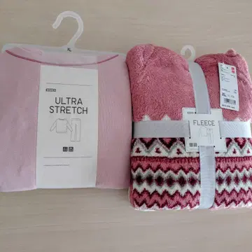 유니클로 플리스 울트라 스트레치 세트 룸웨어 XL 2세트