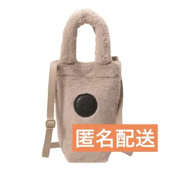 스타벅스 보틀 숄더백 퍼 베이지 홀리데이