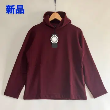 새상품 Audience 봄버 히트 폭신한 속기모 풀오버 후드티 와인 L