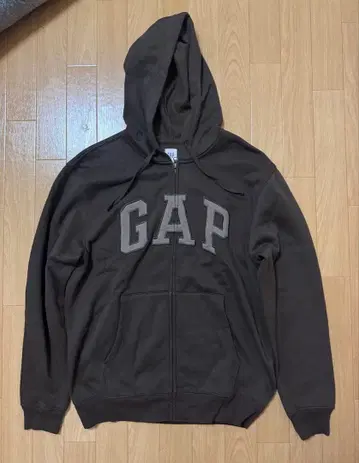 GAP 집업 후드티 브라운