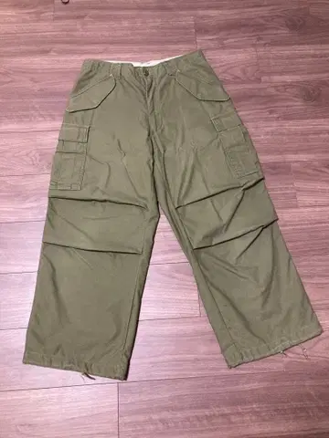 60s m65 카고 팬츠 숏 스몰 알루미늄 지퍼